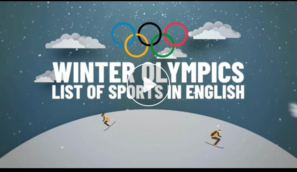 Winter Olympics list of sports in english