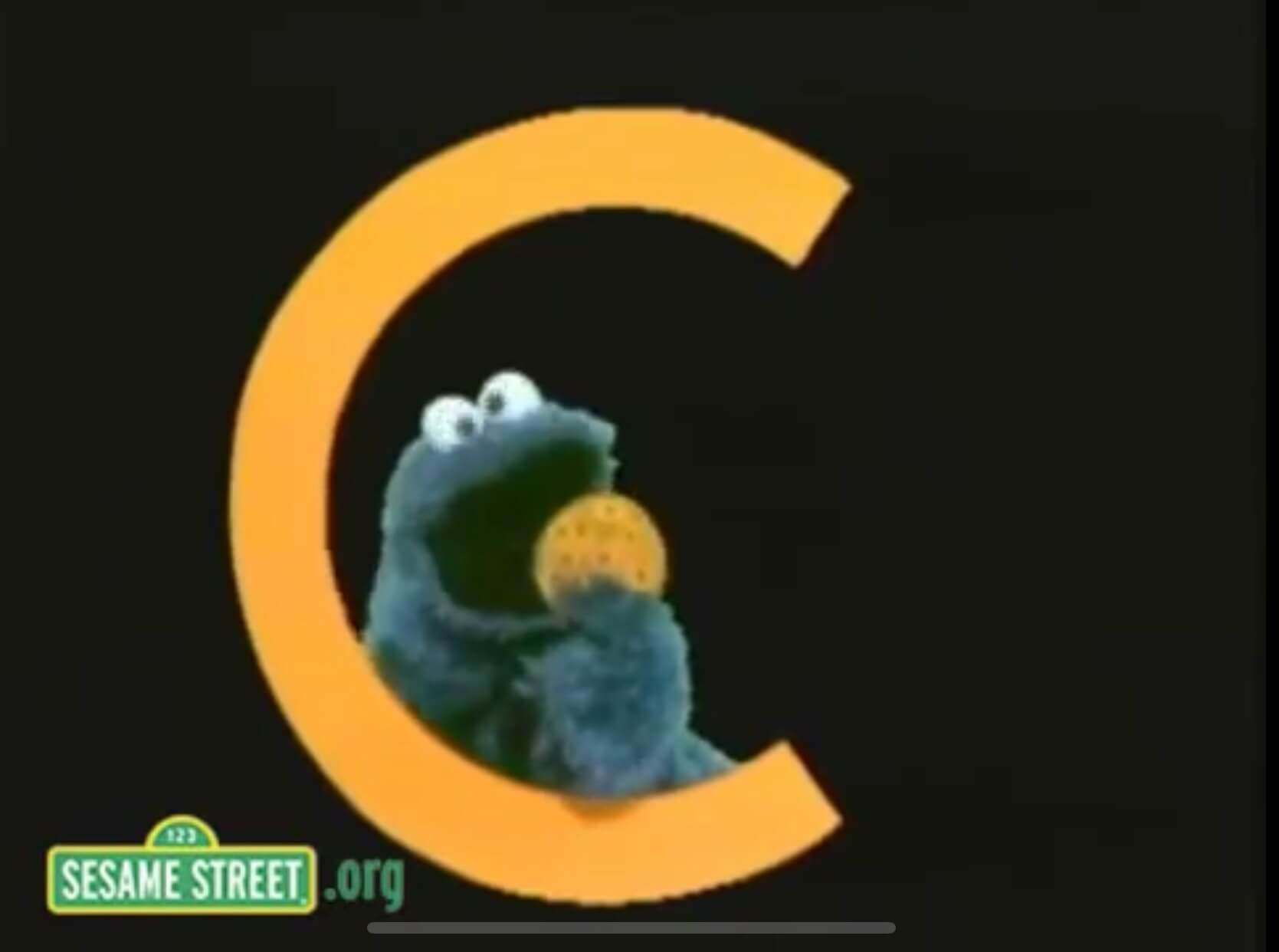Cookie Monster Sings C is for Cookie
